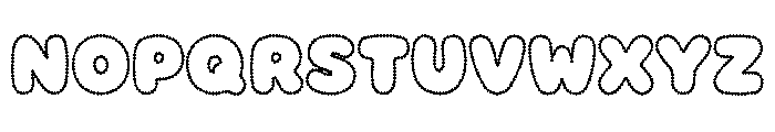 Bubble Dots Font UPPERCASE