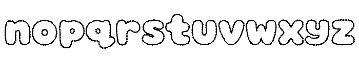 Bubble Dots Font LOWERCASE