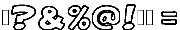 Bubble Dream Regular Font OTHER CHARS