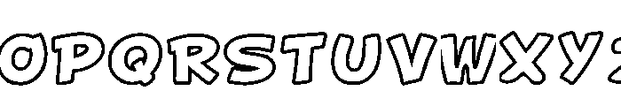 Bubble Dream Regular Font UPPERCASE