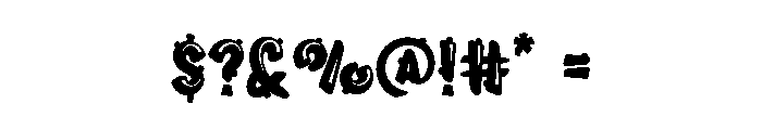 Bubble Effect Font OTHER CHARS