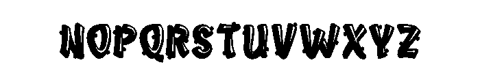 Bubble Effect Font LOWERCASE