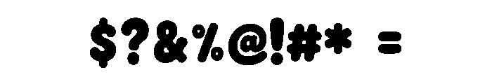 Bubble Fiesta Font OTHER CHARS