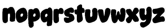 Bubble Fiesta Font LOWERCASE