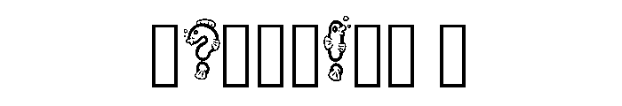 Bubble Fish Cartoon By  Regular Font OTHER CHARS