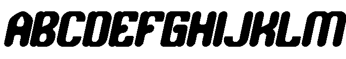 Bubble Flight Bold Italic Font UPPERCASE