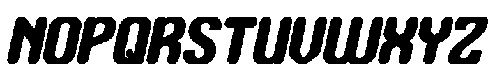 Bubble Flight Bold Italic Font UPPERCASE