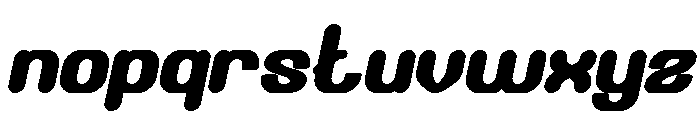 Bubble Flight Bold Italic Font LOWERCASE
