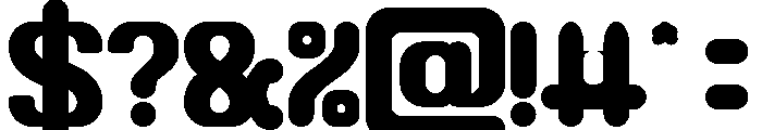 Bubble Flight Bold Font OTHER CHARS