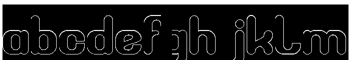 Bubble Flight-Hollow-Inverse FONT