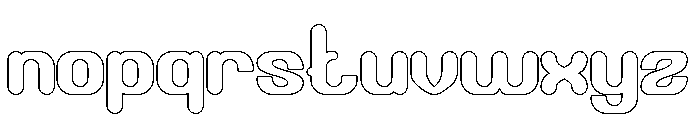 Bubble Flight-Hollow Font LOWERCASE