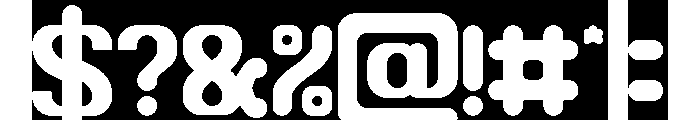 Bubble Flight-Inverse Font OTHER CHARS