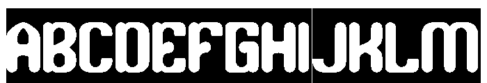 Bubble Flight-Inverse Font UPPERCASE