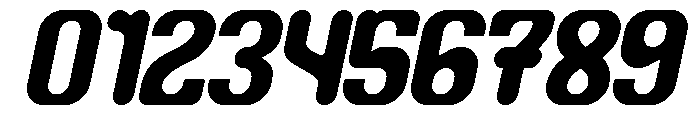 Bubble Flight Italic Font OTHER CHARS