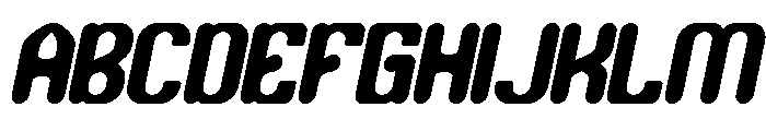 Bubble Flight Italic Font UPPERCASE