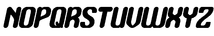 Bubble Flight Italic Font UPPERCASE