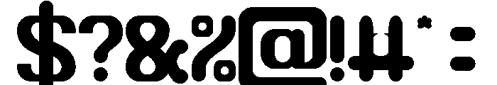 Bubble Flight-Light Font OTHER CHARS