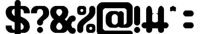 Bubble Flight Font OTHER CHARS