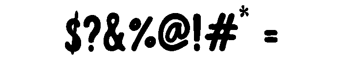 Bubble Flow Font OTHER CHARS