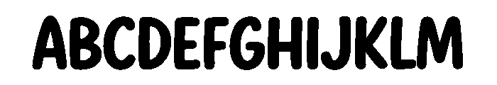 Bubble Flow Font UPPERCASE