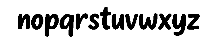 Bubble Flow Font LOWERCASE