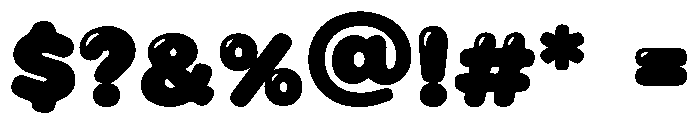 Bubble Fun Font OTHER CHARS