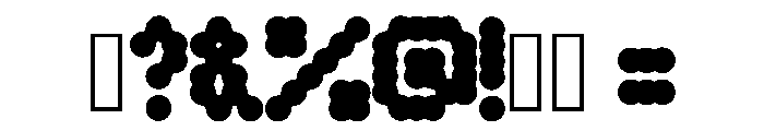 Bubble Game Regular Font OTHER CHARS