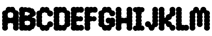 Bubble Game Regular Font UPPERCASE