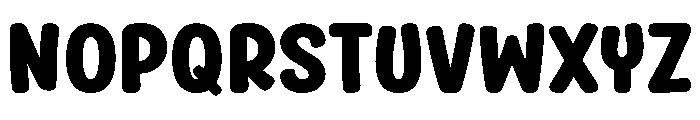 Bubble Girls Font UPPERCASE
