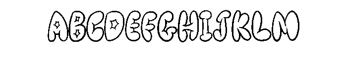 Bubble Graffiti By Sque Regular Font UPPERCASE