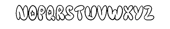 Bubble Graffiti By Sque Regular Font LOWERCASE