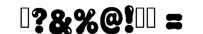 Bubble Groovy Regular Font OTHER CHARS