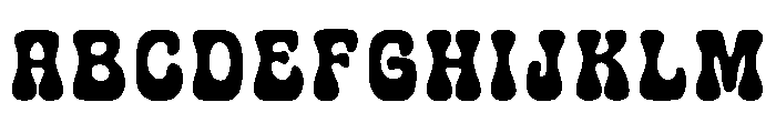 Bubble Groovy Font UPPERCASE