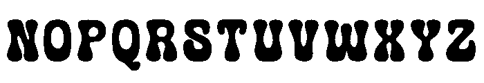 Bubble Groovy Font UPPERCASE