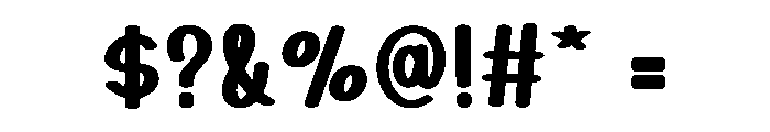 Bubble Holiday Font OTHER CHARS