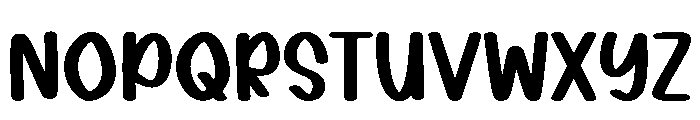 Bubble Holiday Font UPPERCASE