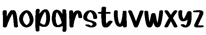 Bubble Holiday Font LOWERCASE