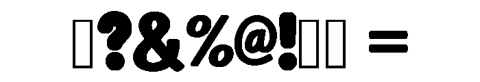 Bubble House Regular Font OTHER CHARS