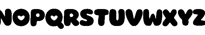 Bubble Hugshy Regular Font UPPERCASE