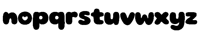Bubble Hugshy Regular Font LOWERCASE