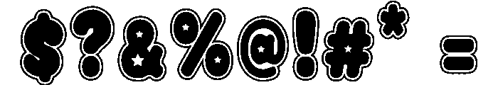 Bubble Inline Font OTHER CHARS