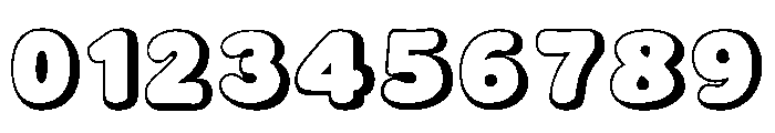 Bubble Joy Outline Font OTHER CHARS