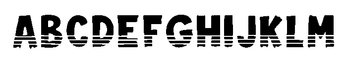 Bubble Line Regular Font UPPERCASE