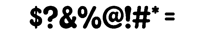 Bubble Melt Font OTHER CHARS