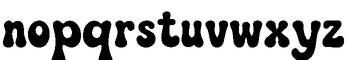 Bubble Melt Font LOWERCASE