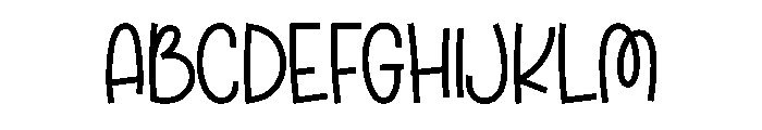 Bubble Memories Font UPPERCASE