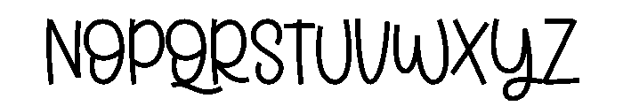 Bubble Memories Font UPPERCASE