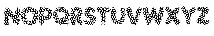 Bubble Mesh By Squeeb C Regular Font LOWERCASE