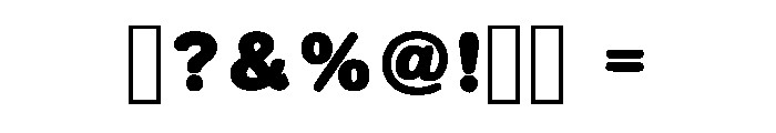 Bubble Mom Regular Font OTHER CHARS