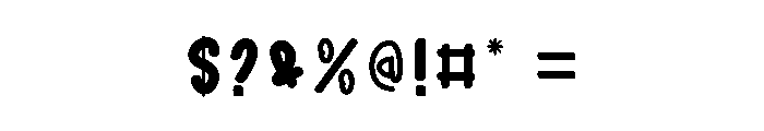 Bubble Monday Font OTHER CHARS